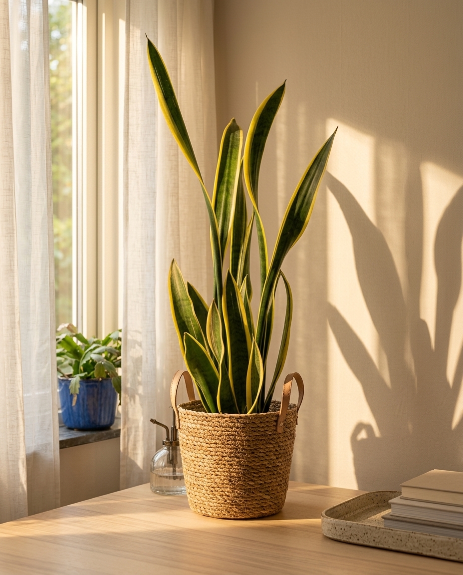 Snake Plant photographed in a sunlit interior